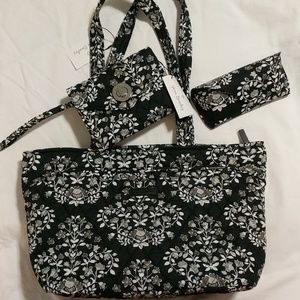 Vera Bradley purse, wristlet, and sunglass case